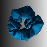 Silk Hair Scrunchie Azure