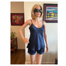 Women's Mulberry Silk Camisole Pajama Set Navy Blue -  Silk Pajama - Forster's Finery Fine Silk Products