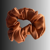 Silk Hair Scrunchie Copper