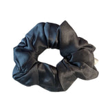 Silk Hair Scrunchie Dk Grey