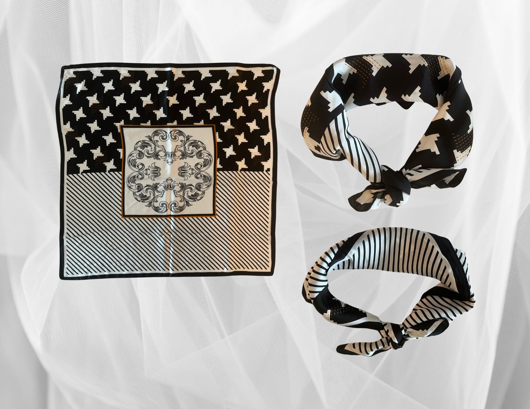 Forsters Finery Mulberry Silk Scarves. 26x26 inches Square -  Silk Scarf - Forster's Finery Fine Silk Products