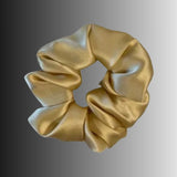 Silk Hair Scrunchie Gold