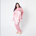  Women's Plus Size Pink Pajama Set - Women's Plus Size Pink Pajama Set -  -  - Luxurious Fine Silk by Forsters Finery