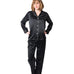  Women's Black Pajama Set - Women's Black Pajama Set -  -  - Luxurious Fine Silk by Forsters Finery