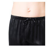 Women's Mulberry Silk Pajama Set Black -  Womens Silk Pajama - Forster's Finery Fine Silk Products