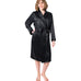  Women's Black Robe - Women's Black Robe -  -  - Luxurious Fine Silk by Forsters Finery