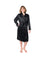 Women's Black Mulberry Silk Robe -  Silk Robes - Forster's Finery Fine Silk Products