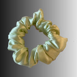Silk Hair Scrunchie Lime
