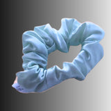 Silk Hair Scrunchie Light Blue
