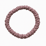 Mauve Skinny Silk Scrunchies