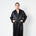  Men's Black Robe - Large / Extra Large -  -  - fine silk products by Forsters Finery