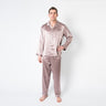  Men's Taupe Pajama Set - 3X - FF-MensPajama-3X-Taupe -  - Luxurious Fine Silk by Forsters Finery