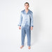  Men's Twilight Pajama Set - 4X - FF-Menspajama-4X-Twilightblue -  - Luxurious Fine Silk by Forsters Finery