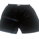 Men's Black Mulberry Silk Boxer Short with faux fly -  Silk Boxer Shorts - Forster's Finery Fine Silk Products