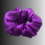 Silk Hair Scrunchie Purple