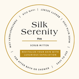 Silk Serenity Scrub Mitten -  Silk Exfoliating Mitt - Forster's Finery Fine Silk Products
