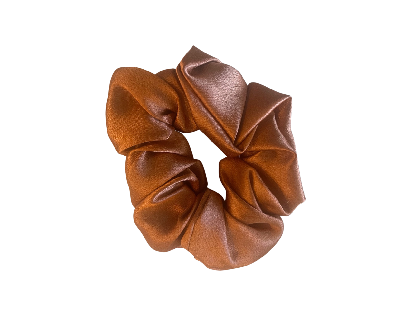 Copper Silk Hair Scrunchie -  Silk Scrunchy - Forster's Finery Fine Silk Products