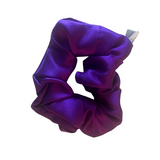 Purple Silk Hair Scrunchie -  Silk Scrunchy - Forster's Finery Fine Silk Products