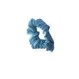 Silk Hair Scrunchie Aqua