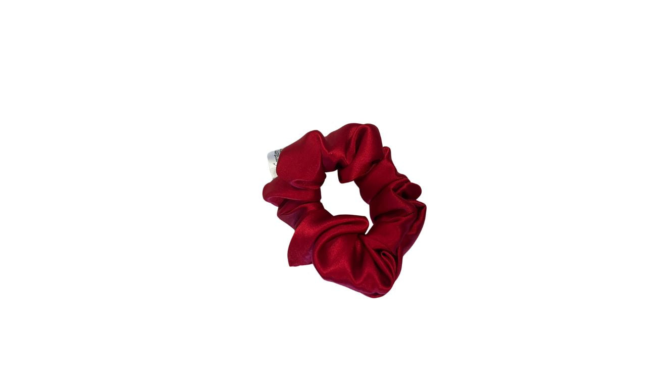  Wine Silk Hair Scrunchie - Wine -  -  - fine silk products by Forsters Finery