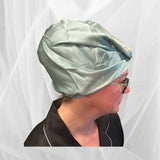 Silk Night Cap/Bonnet Double Layer Sage