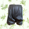 Men's Mulberry Silk Boxer Short with faux fly Black -  Silk Boxer Shorts - Forster's Finery Fine Silk Products
