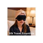 Silk Sleep Mask Black -  Sleep Masks - Forster's Finery Fine Silk Products