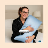 Mulberry Silk Pillowcase Envelope Style Light Blue