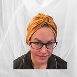 Copper Double Silk Bonnet -  Silk Night Cap - Forster's Finery Fine Silk Products