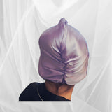 Lilac Double Silk Bonnet -  Silk Night Cap - Forster's Finery Fine Silk Products