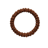 Coffee  Skinny Silk Scrunchies