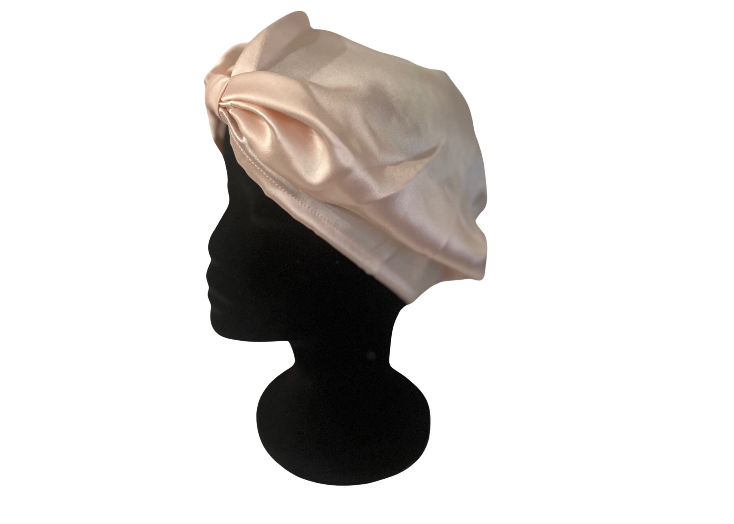  Gold Square Silk Night Cap/Bonnet - Gold Square Silk Night Cap/Bonnet -  -  - fine silk products by Forsters Finery