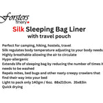 Silk Travel Sheets -  Silk Travel Sheets - Forster's Finery Fine Silk Products