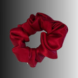 Silk Hair Scrunchie Wine