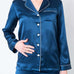  Women's Navy Blue Pajama Set - 2X -  -  - fine silk products by Forsters Finery
