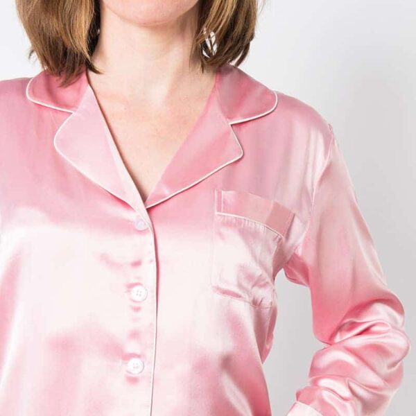  Women's Pink Pajama Set - 2X -  -  - fine silk products by Forsters Finery