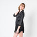  Women's Black Nightshirt - 4X - FF-Womensnightshirt-4X-Black -  - Luxurious Fine Silk by Forsters Finery