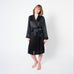  Women's Black Robe - Large / Extra Large - FF-Womensrobe-L/XL-Black -  - Luxurious Fine Silk by Forsters Finery