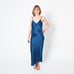  Women's Navy Blue Nightgown - 2XL -  -  - fine silk products by Forsters Finery