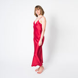  Women's Red Nightgown - 2XL - FF-WomensNightgown-2X-Red -  - Luxurious Fine Silk by Forsters Finery