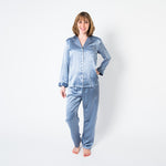 Women's  Mulberry Silk Pajama Set Twilight -  Silk Pajama - Forster's Finery Fine Silk Products