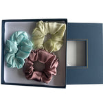 3 pack Scrunchy bundle Aqua, Mint, Mauve 3.5-4cm -  Silk Scrunchy - Forster's Finery Fine Silk Products