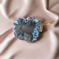 Light Blue Silk Hair Scrunchie -  Silk Scrunchy - Forster's Finery Fine Silk Products