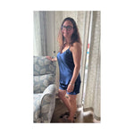 Women's Mulberry Silk Camisole and Boxer Pajama Set Navy Blue -  Silk Pajama - Forster's Finery Fine Silk Products