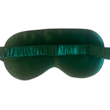 Dark Green Pure Silk Sleep Mask -  Sleep Masks - Forster's Finery Fine Silk Products