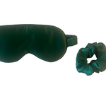 Dark Green Pure Silk Sleep Mask -  Sleep Masks - Forster's Finery Fine Silk Products