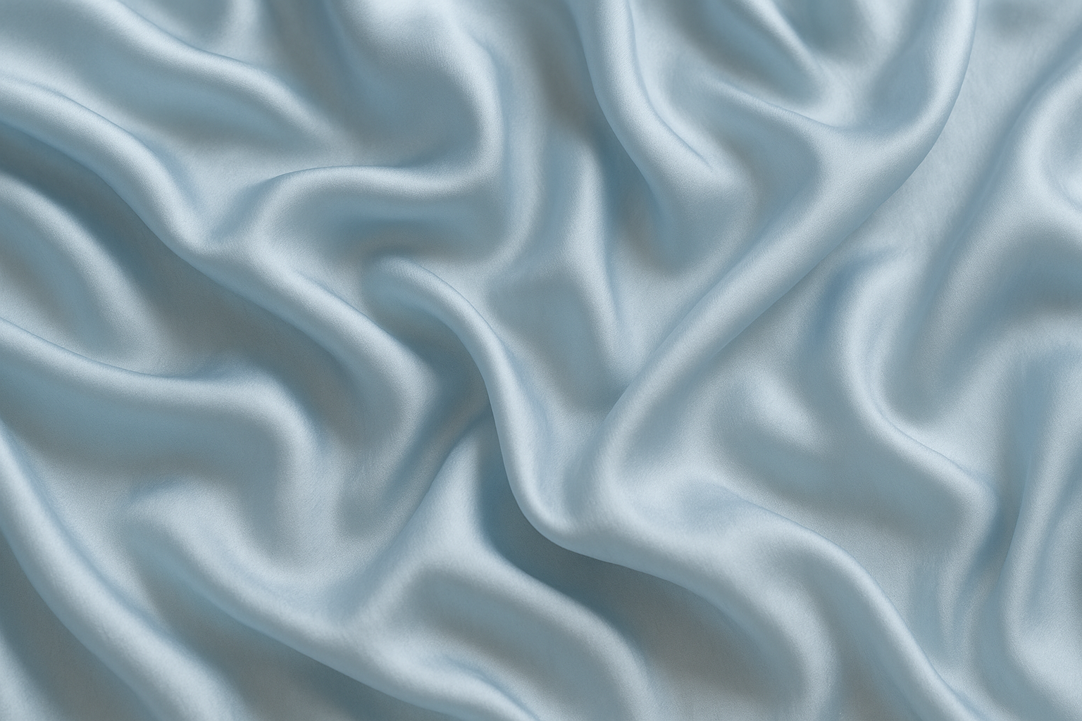 soft silk in light blue